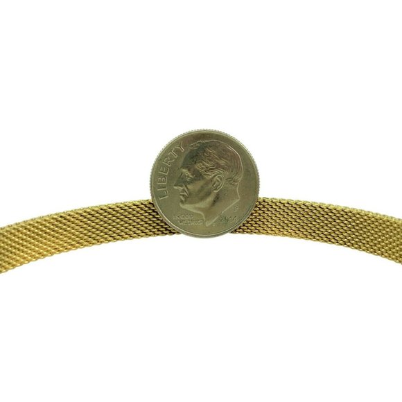 Tiffany & Co. 18k Gold Mesh Bangle Bracelet 7.75" - Picture 3 of 5